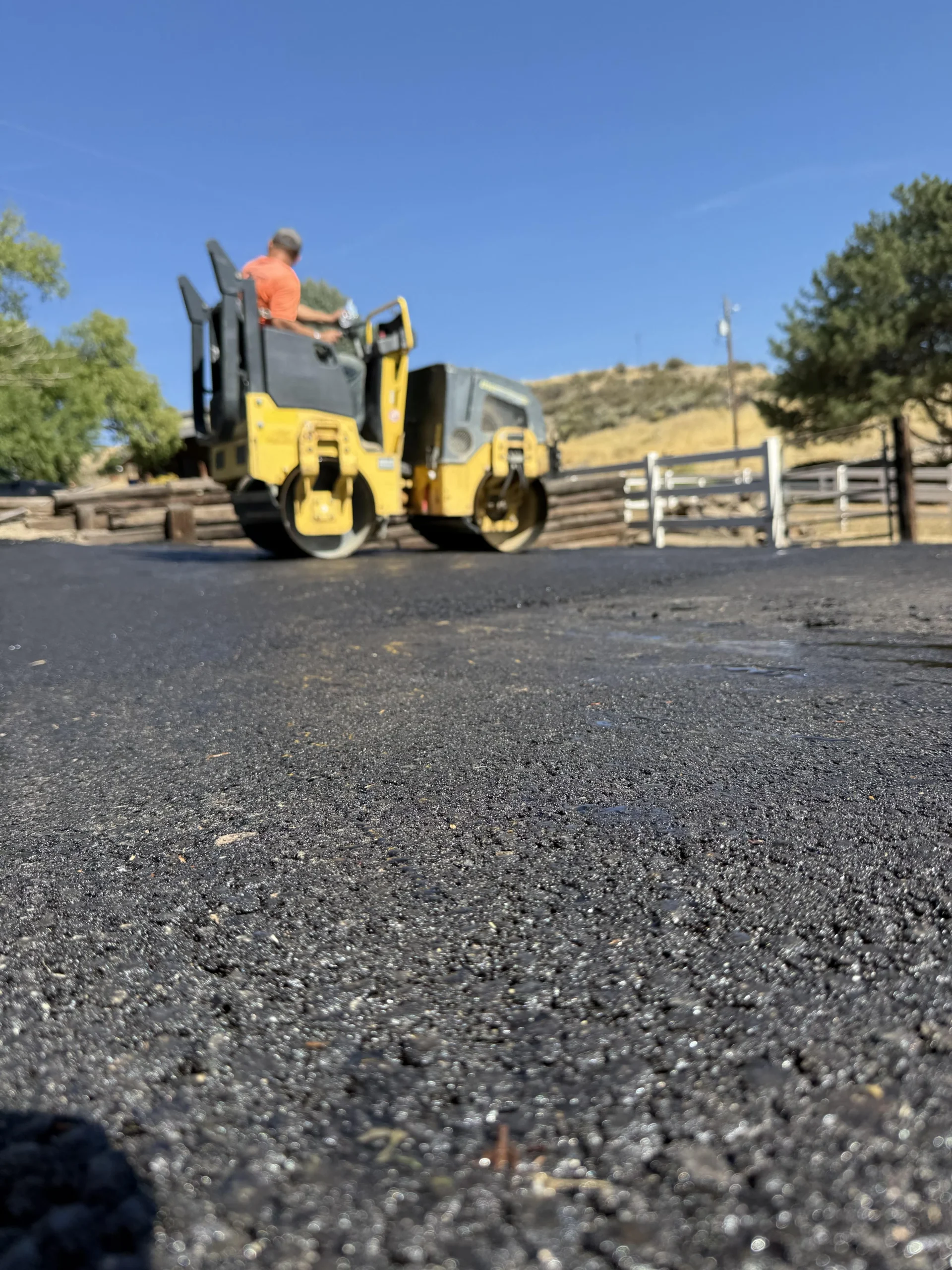 chieving a smooth, durable finish through professional compaction.