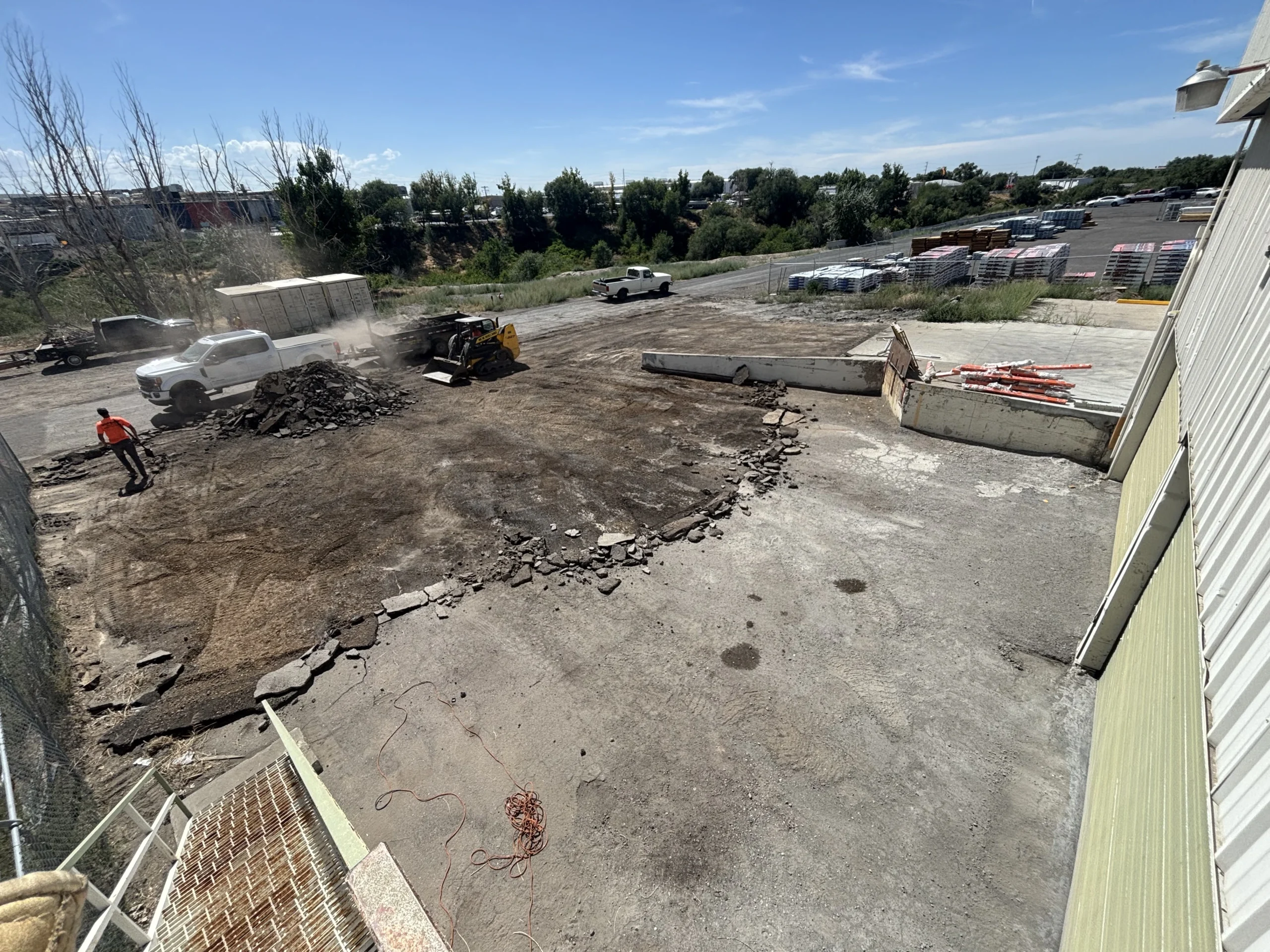 A solid foundation starts with a clean slate. Preparation is 90% of a quality paving job.