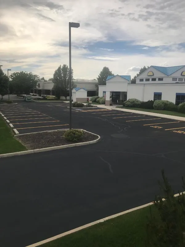 Finished Commercial Sealcoating and Precision Line Striping