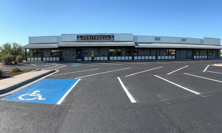 Completed Sealcoating and Parking Lot Striping at Heritage Social Club – Superior Striping