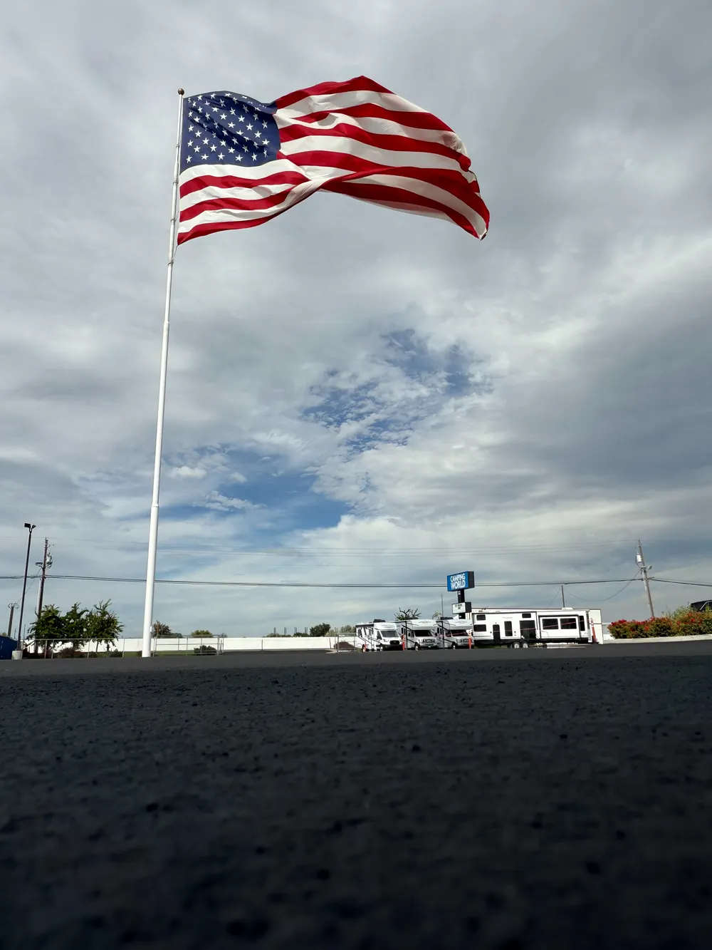 Crack Filling and Sealcoating at Camping World in Caldwell, Idaho – Superior Striping