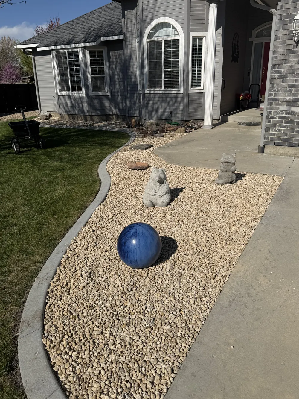 Superior Striping 3/4 Round Rock Installation Nampa,Idaho